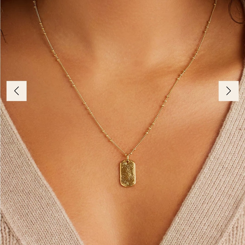 Griffin Dog Tag Necklace by Gorjana